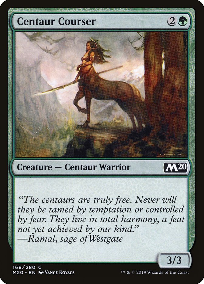 Centaur Courser [Core Set 2020] | Good Games Cannington
