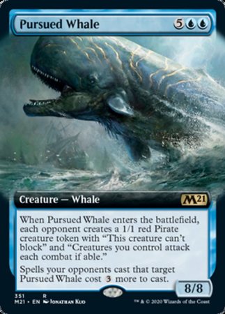 Pursued Whale (Extended Art) [Core Set 2021] | Good Games Cannington