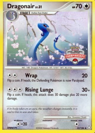 Dragonair (52/146) (State Province Territory Championship) [Diamond & Pearl: Legends Awakened] | Good Games Cannington
