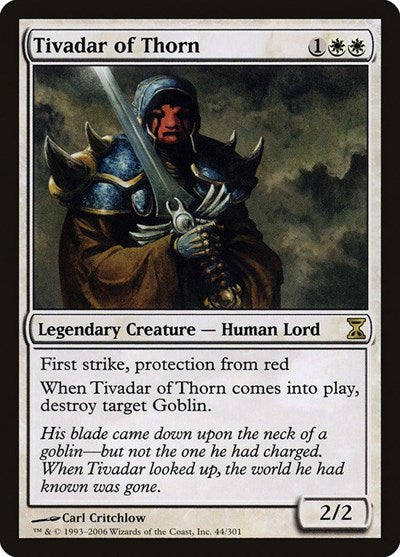 Tivadar of Thorn [Time Spiral] | Good Games Cannington