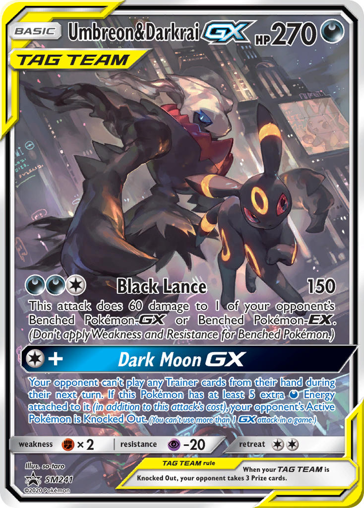 Umbreon & Darkrai GX (SM241) [Sun & Moon: Black Star Promos] | Good Games Cannington