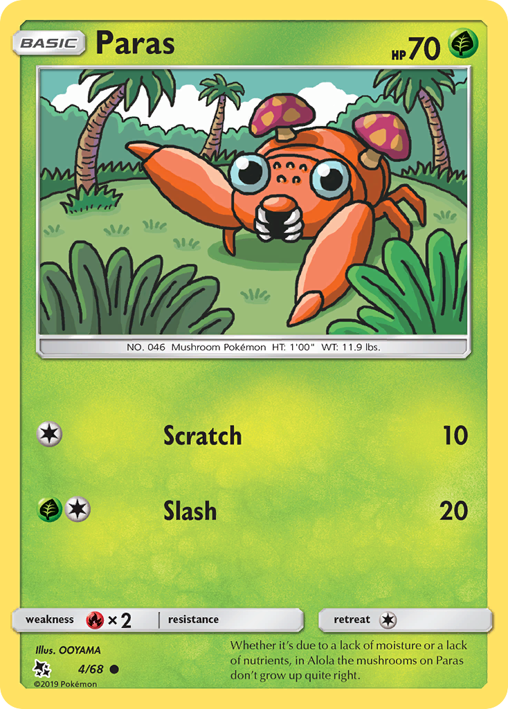 Paras (4/68) [Sun & Moon: Hidden Fates] | Good Games Cannington