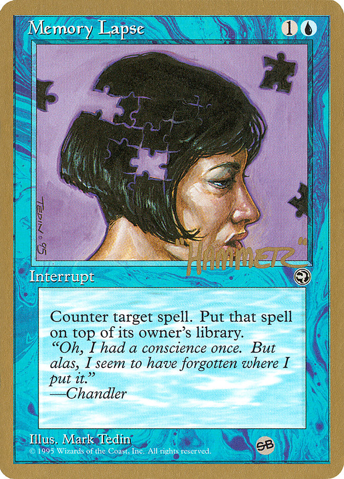Memory Lapse (Jigsaw) (Shawn "Hammer" Regnier) (SB) [Pro Tour Collector Set] | Good Games Cannington
