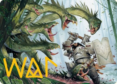Lair of the Hydra Art Card (Gold-Stamped Signature) [Dungeons & Dragons: Adventures in the Forgotten Realms Art Series] | Good Games Cannington