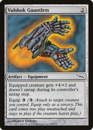 Vulshok Gauntlets [Mirrodin] | Good Games Cannington