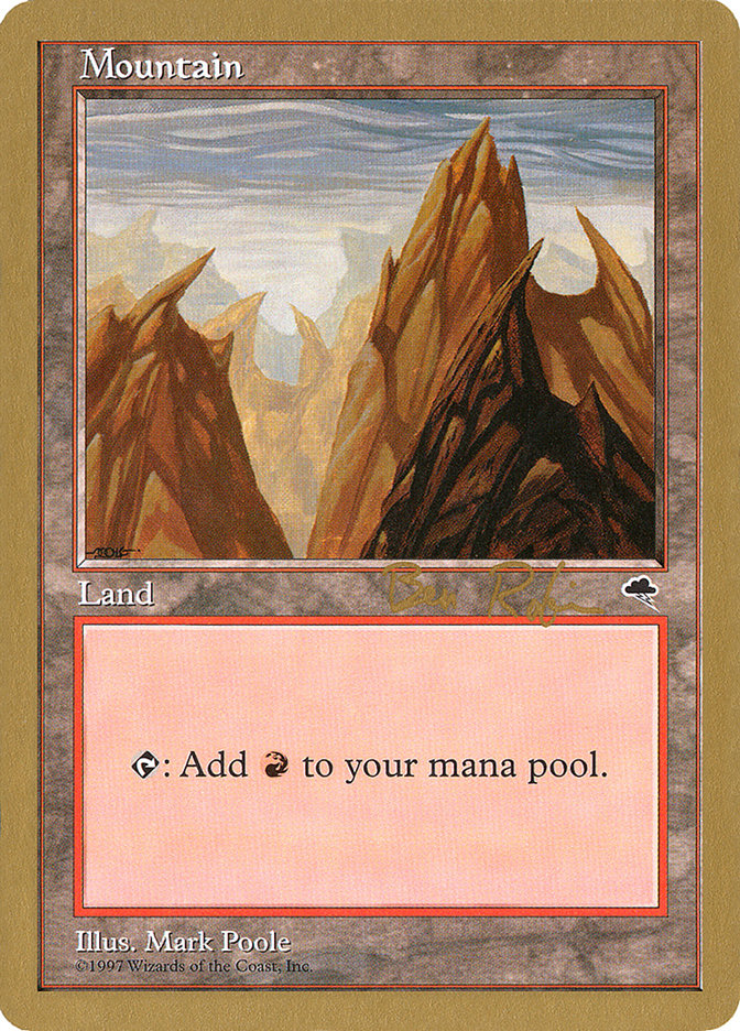 Mountain (br343) (Ben Rubin) [World Championship Decks 1998] | Good Games Cannington