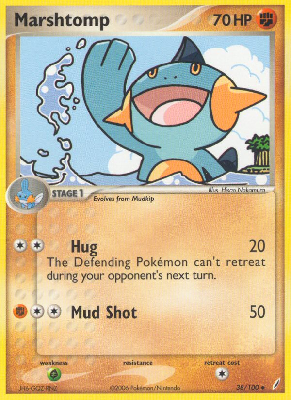 Marshtomp (38/100) [EX: Crystal Guardians] | Good Games Cannington