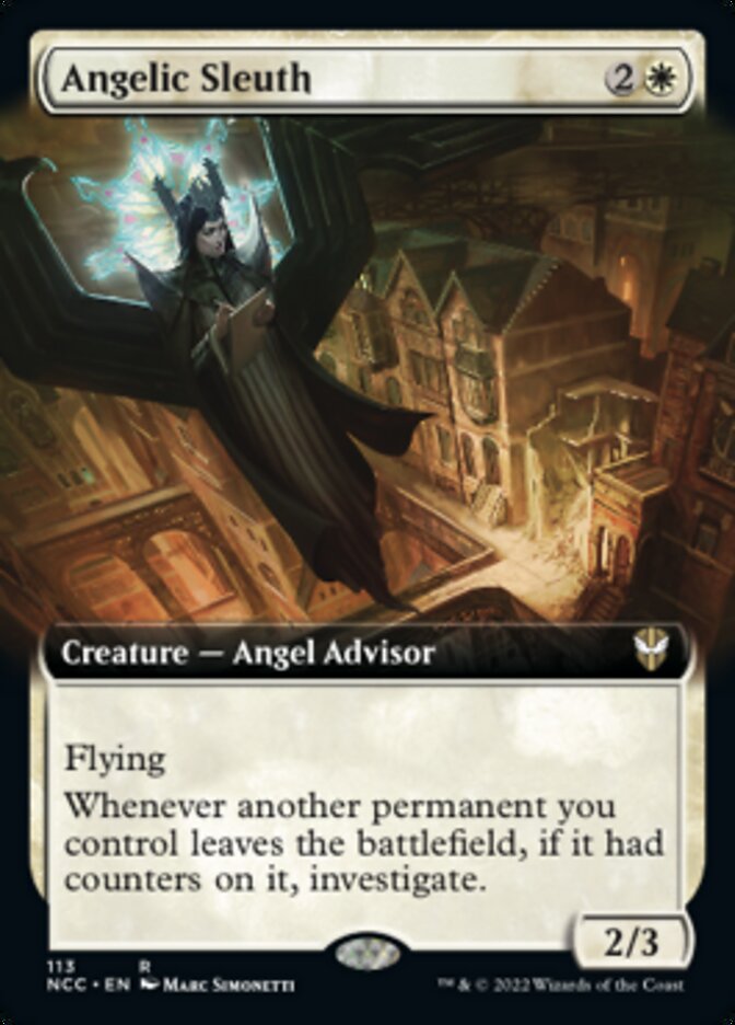 Angelic Sleuth (Extended Art) [Streets of New Capenna Commander] | Good Games Cannington
