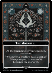 The Monarch // Treasure Double-Sided Token [The Lord of the Rings: Tales of Middle-Earth Commander Tokens] | Good Games Cannington