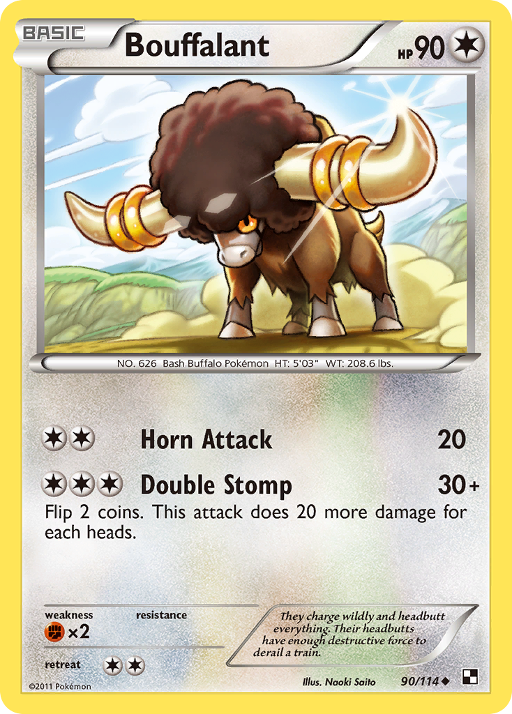 Bouffalant (90/114) [Black & White: Base Set] | Good Games Cannington