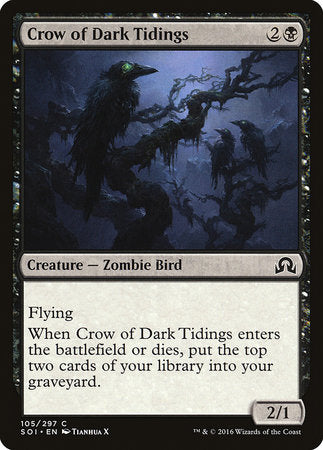 Crow of Dark Tidings [Shadows over Innistrad] | Good Games Cannington