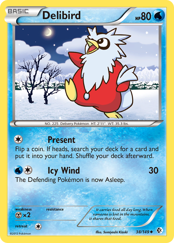 Delibird (38/149) [Black & White: Boundaries Crossed] | Good Games Cannington