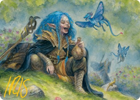 Feywild Trickster Art Card (Gold-Stamped Signature) [Dungeons & Dragons: Adventures in the Forgotten Realms Art Series] | Good Games Cannington