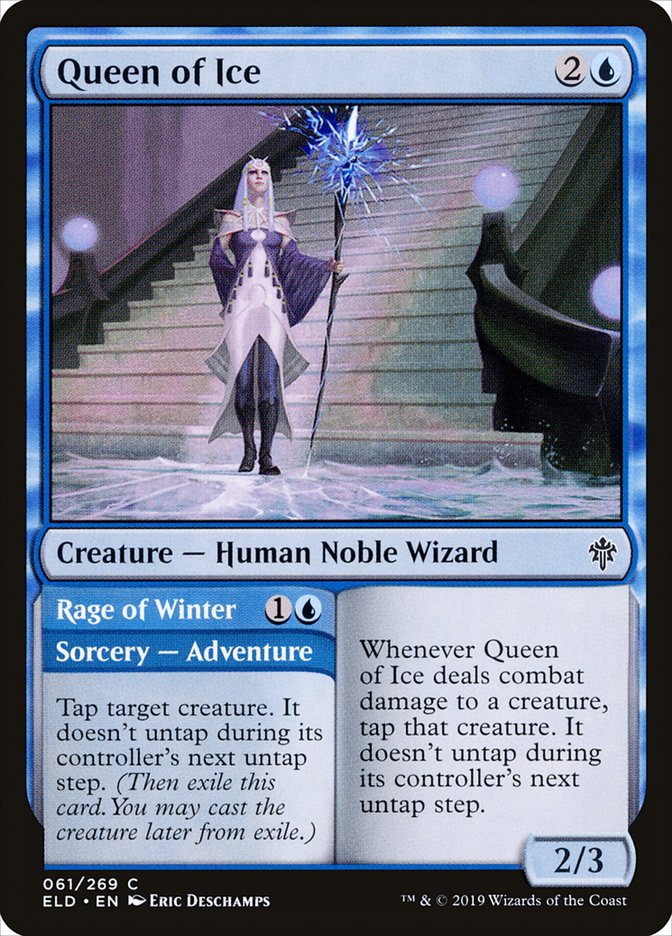 Queen of Ice // Rage of Winter [Throne of Eldraine] | Good Games Cannington