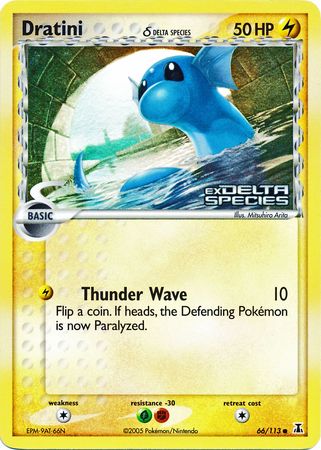 Dratini (66/113) (Delta Species) (Stamped) [EX: Delta Species] | Good Games Cannington