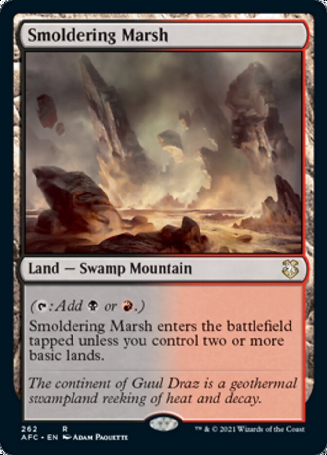 Smoldering Marsh [Dungeons & Dragons: Adventures in the Forgotten Realms Commander] | Good Games Cannington
