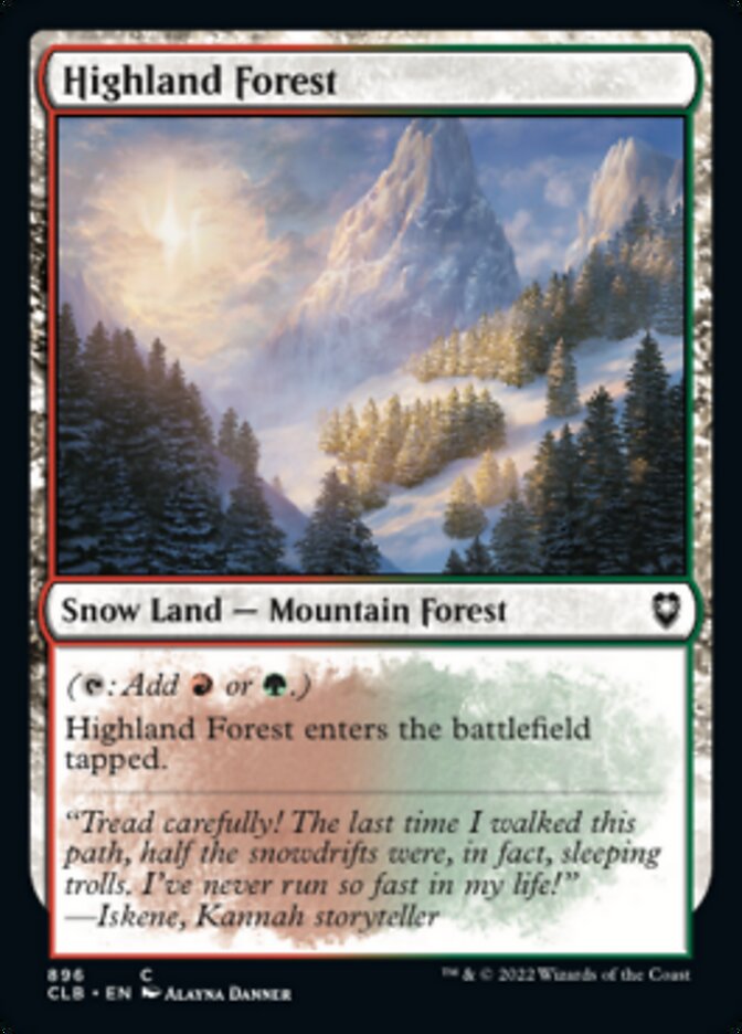 Highland Forest [Commander Legends: Battle for Baldur's Gate] | Good Games Cannington