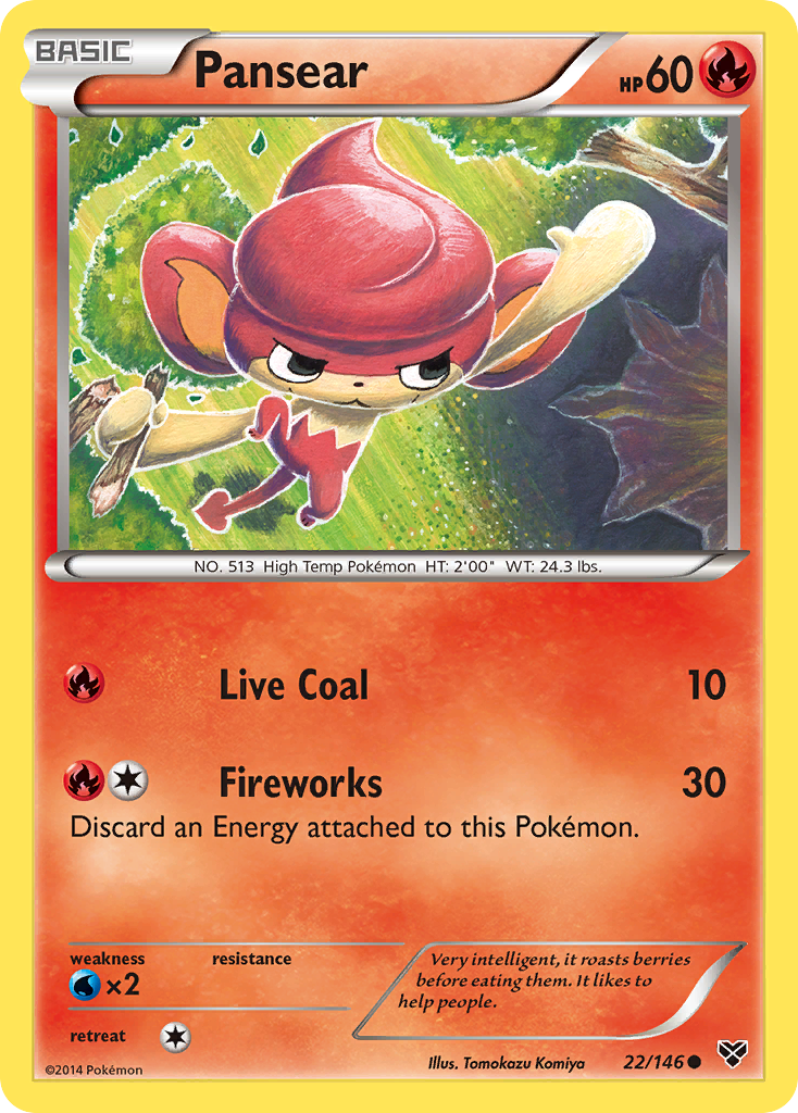 Pansear (22/146) [XY: Base Set] | Good Games Cannington
