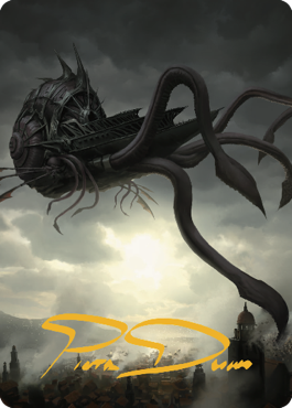 Nautiloid Ship Art Card (Gold-Stamped Signature) [Commander Legends: Battle for Baldur's Gate Art Series] | Good Games Cannington
