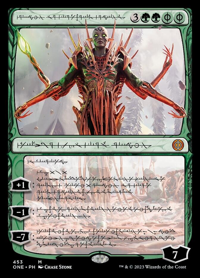 Nissa, Ascended Animist (Phyrexian Step-and-Compleat Foil) [Phyrexia: All Will Be One] | Good Games Cannington