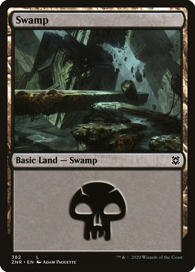 Swamp (382) [Zendikar Rising] | Good Games Cannington