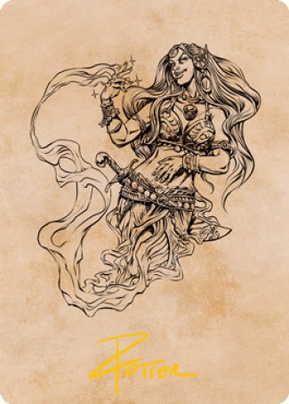 Djinni Windseer (Showcase) Art Card (Gold-Stamped Signature) [Dungeons & Dragons: Adventures in the Forgotten Realms Art Series] | Good Games Cannington