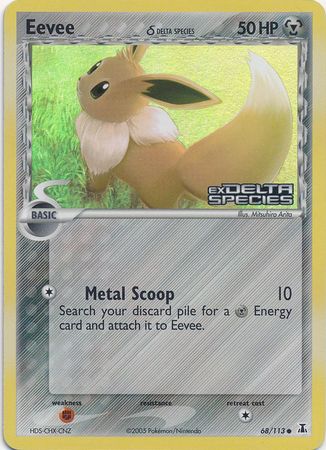 Eevee (68/113) (Delta Species) (Stamped) [EX: Delta Species] | Good Games Cannington