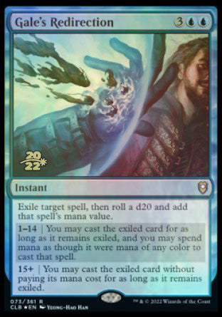 Gale's Redirection [Commander Legends: Battle for Baldur's Gate Prerelease Promos] | Good Games Cannington