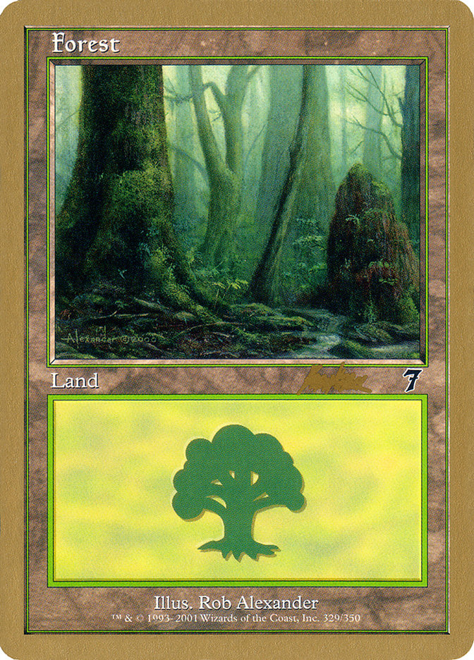 Forest (329) (Brian Kibler) [World Championship Decks 2002] | Good Games Cannington