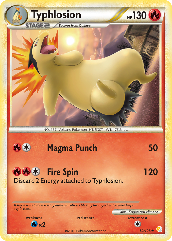 Typhlosion (32/123) [HeartGold & SoulSilver: Base Set] | Good Games Cannington