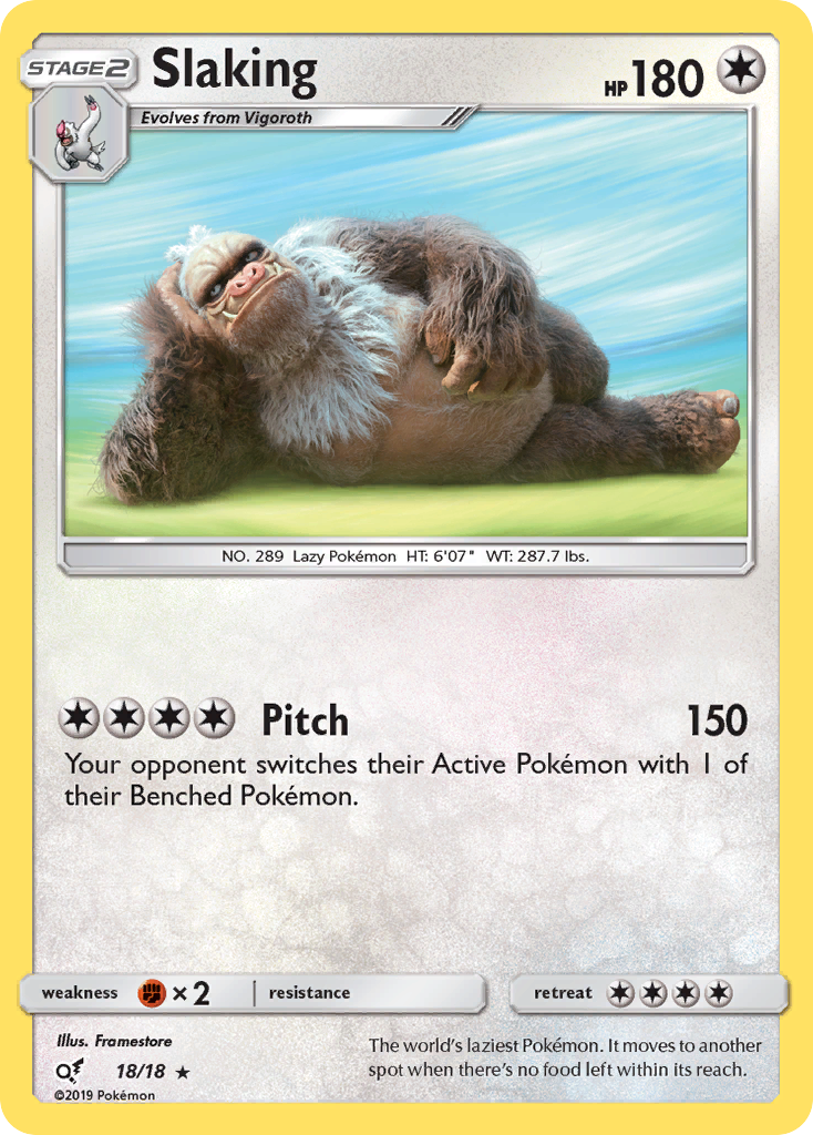 Slaking (18/18) [Sun & Moon: Detective Pikachu] | Good Games Cannington