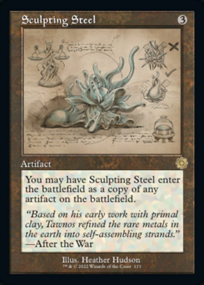 Sculpting Steel (Retro Schematic) [The Brothers' War Retro Artifacts] | Good Games Cannington