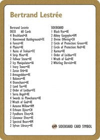 1996 Bertrand Lestree Decklist Card [World Championship Decks] | Good Games Cannington