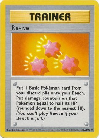 Revive (89/102) [Base Set Shadowless Unlimited] | Good Games Cannington