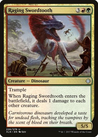 Raging Swordtooth [Ixalan] | Good Games Cannington
