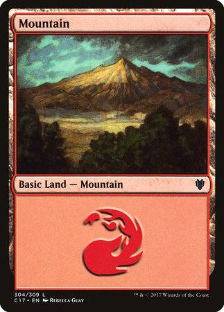 Mountain (304) [Commander 2017] | Good Games Cannington