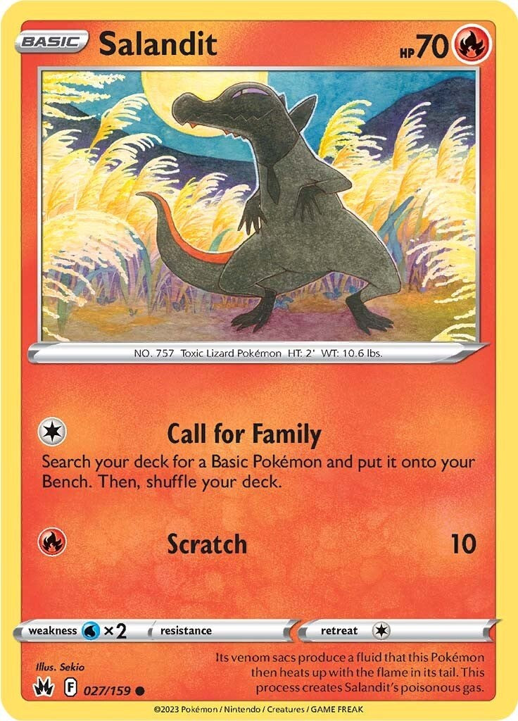 Salandit (027/159) [Sword & Shield: Crown Zenith] | Good Games Cannington