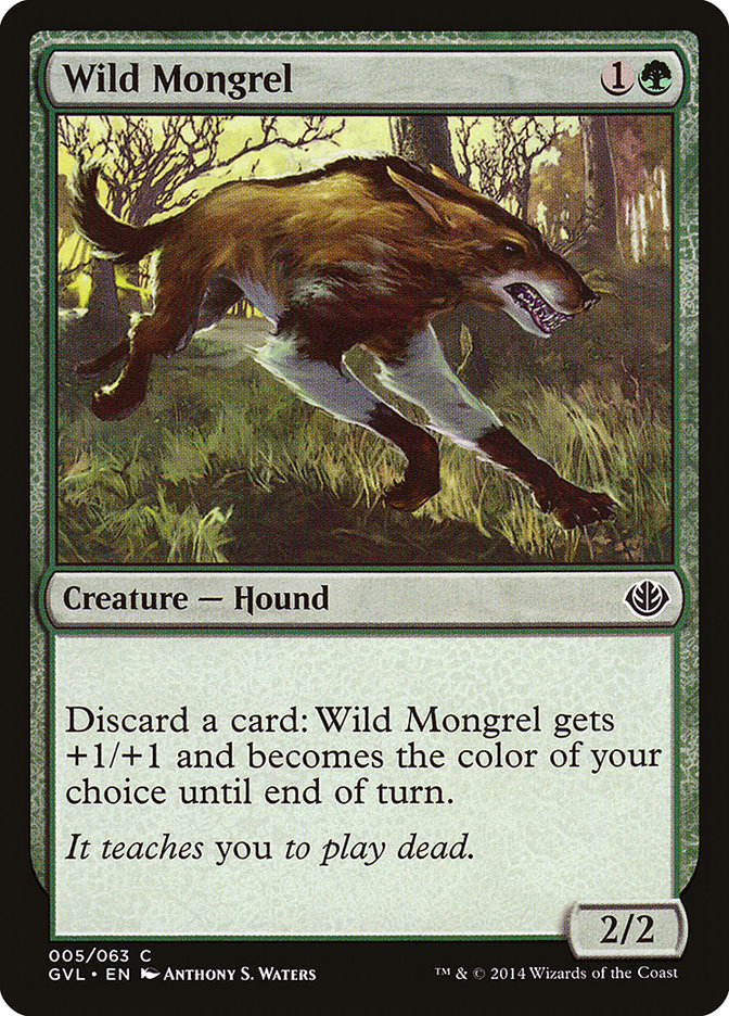 Wild Mongrel (Garruk vs. Liliana) [Duel Decks Anthology] | Good Games Cannington