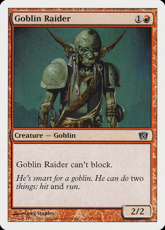 Goblin Raider [Eighth Edition] | Good Games Cannington