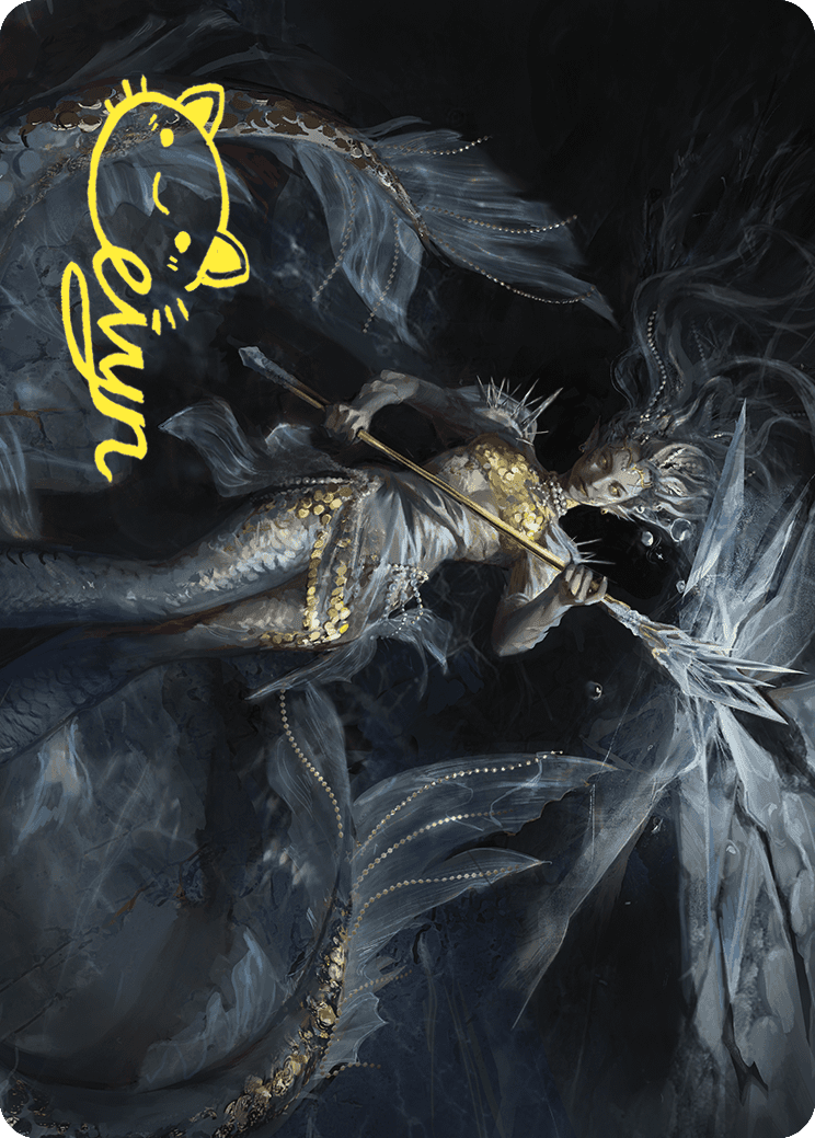 Sharae of Numbing Depths Art Card (Gold-Stamped Signature) [Wilds of Eldraine Art Series] | Good Games Cannington