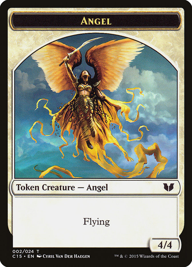 Spirit (022) // Angel Double-Sided Token [Commander 2015 Tokens] | Good Games Cannington