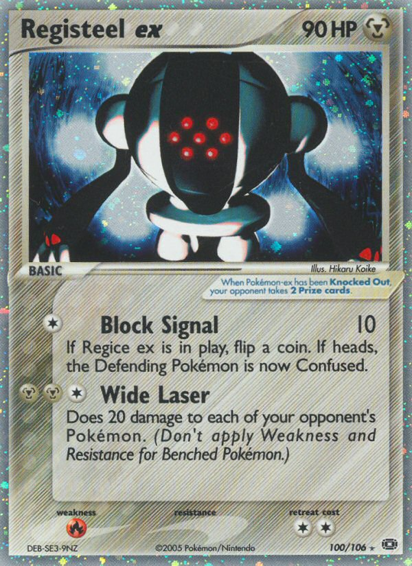 Registeel ex (100/106) [EX: Emerald] | Good Games Cannington