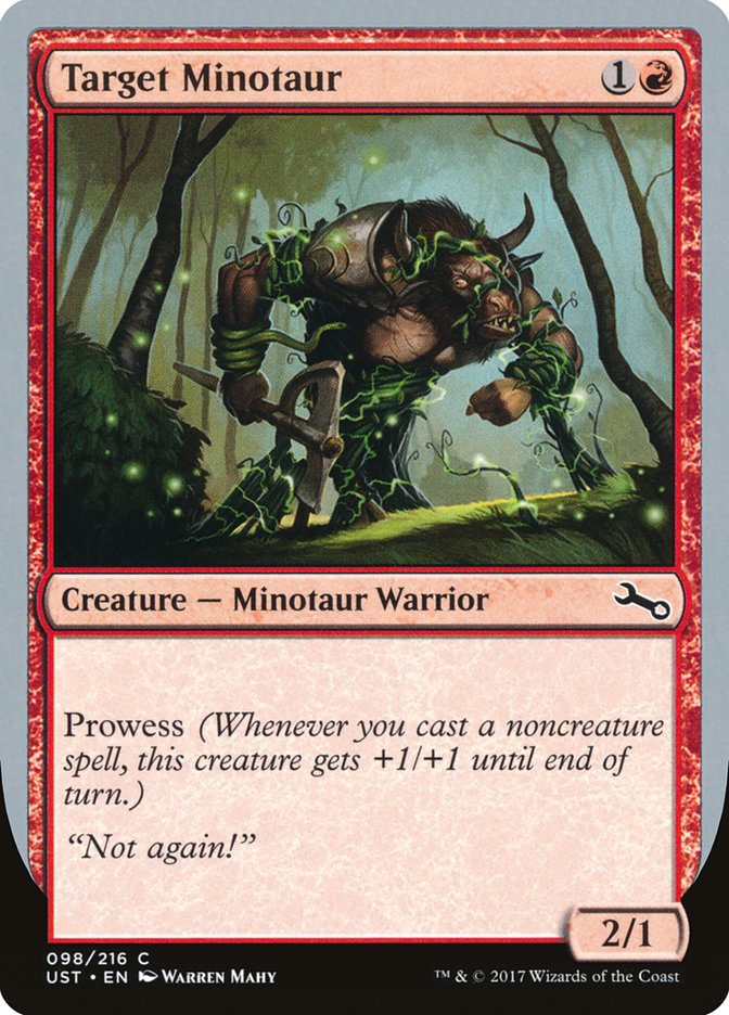 Target Minotaur (Vine Art) [Unstable] | Good Games Cannington