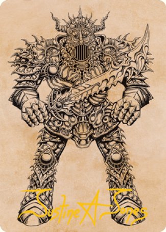 Iron Golem (Showcase) Art Card (Gold-Stamped Signature) [Dungeons & Dragons: Adventures in the Forgotten Realms Art Series] | Good Games Cannington