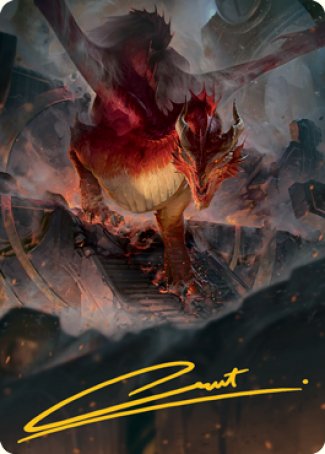 Red Dragon Art Card (Gold-Stamped Signature) [Dungeons & Dragons: Adventures in the Forgotten Realms Art Series] | Good Games Cannington