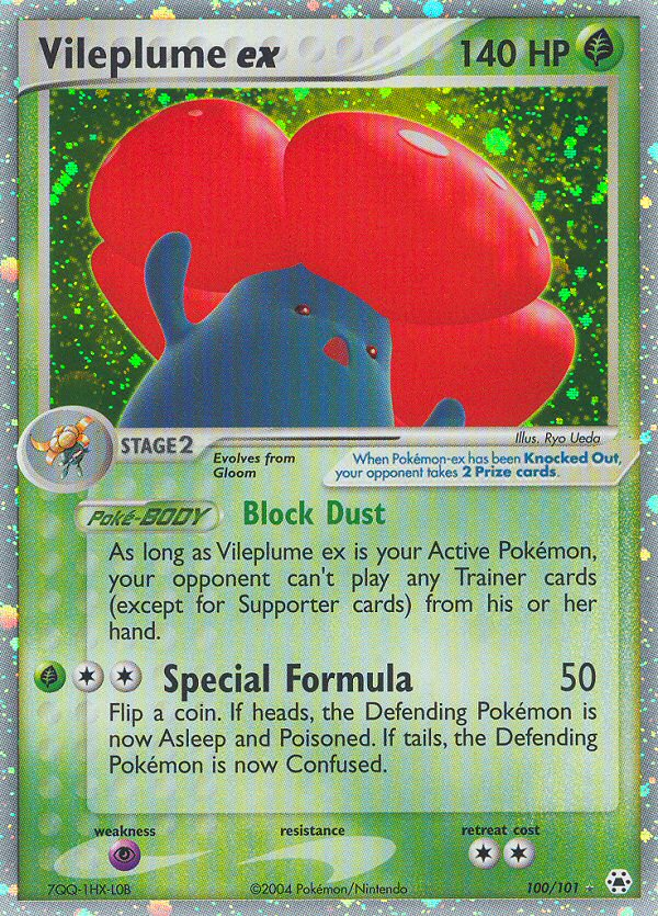 Vileplume ex (100/101) [EX: Hidden Legends] | Good Games Cannington