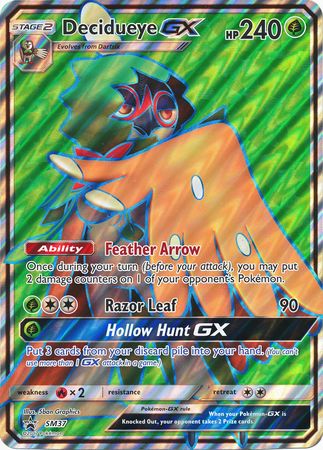 Decidueye GX (SM37) (Jumbo Card) [Sun & Moon: Black Star Promos] | Good Games Cannington