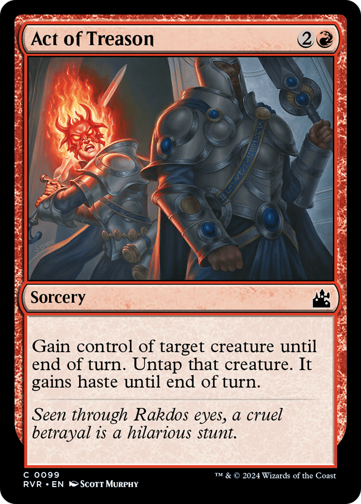 Act of Treason [Ravnica Remastered] | Good Games Cannington