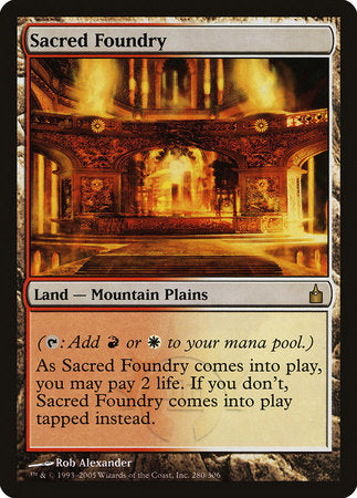 Sacred Foundry [Ravnica: City of Guilds] | Good Games Cannington