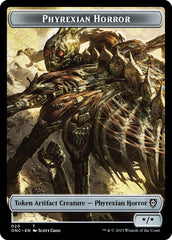 Phyrexian Wurm // Phyrexian Horror Double-Sided Token [Phyrexia: All Will Be One Commander Tokens] | Good Games Cannington